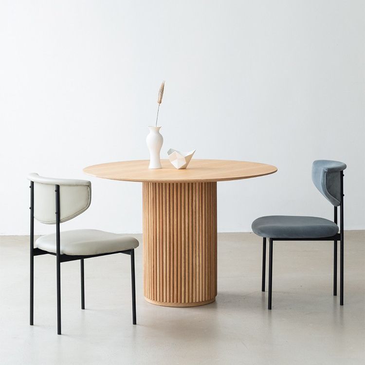 Modern Style Round Dining Table Solid Wood Dining Table for Home
