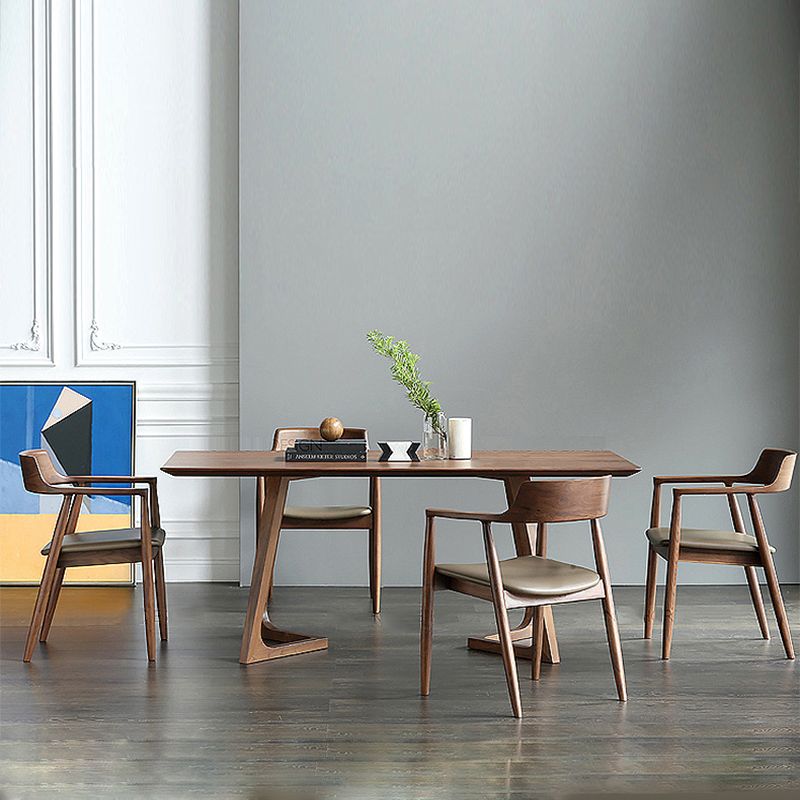 Modern Wood Dining Table Set 1/4/5 Pieces Dining Set for Kitchen