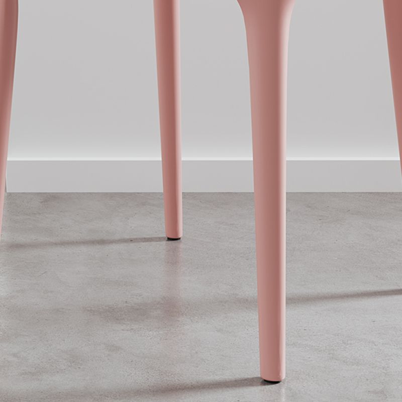 Silla lateral plástica contemporánea del restaurante con parte posterior abierta del final mate que cena la silla