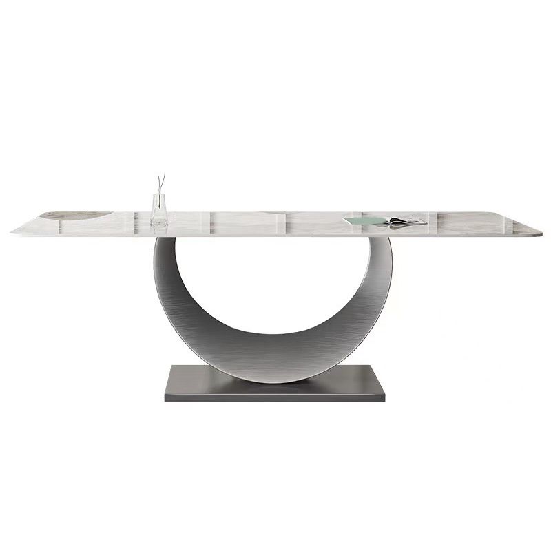 Contemporary Sintered Stone Table Set 1/3/4/5/7 Pieces Dining Set for Dining Areas