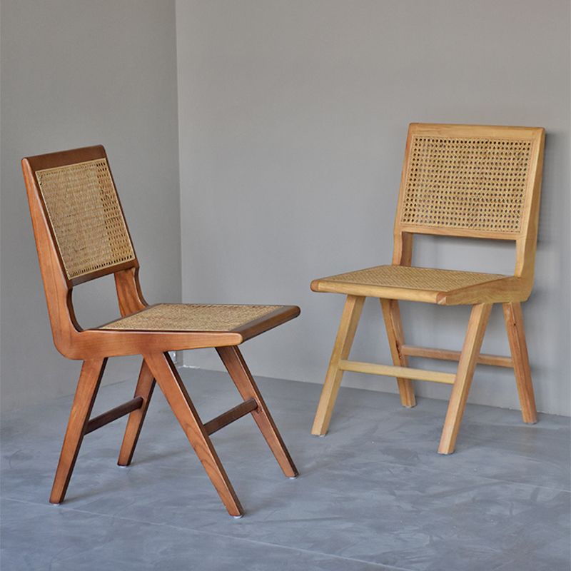 Chaises de salle à manger en bois de ferme, chaise latérale de salle à manger à dossier ouvert pour utilisation au restaurant