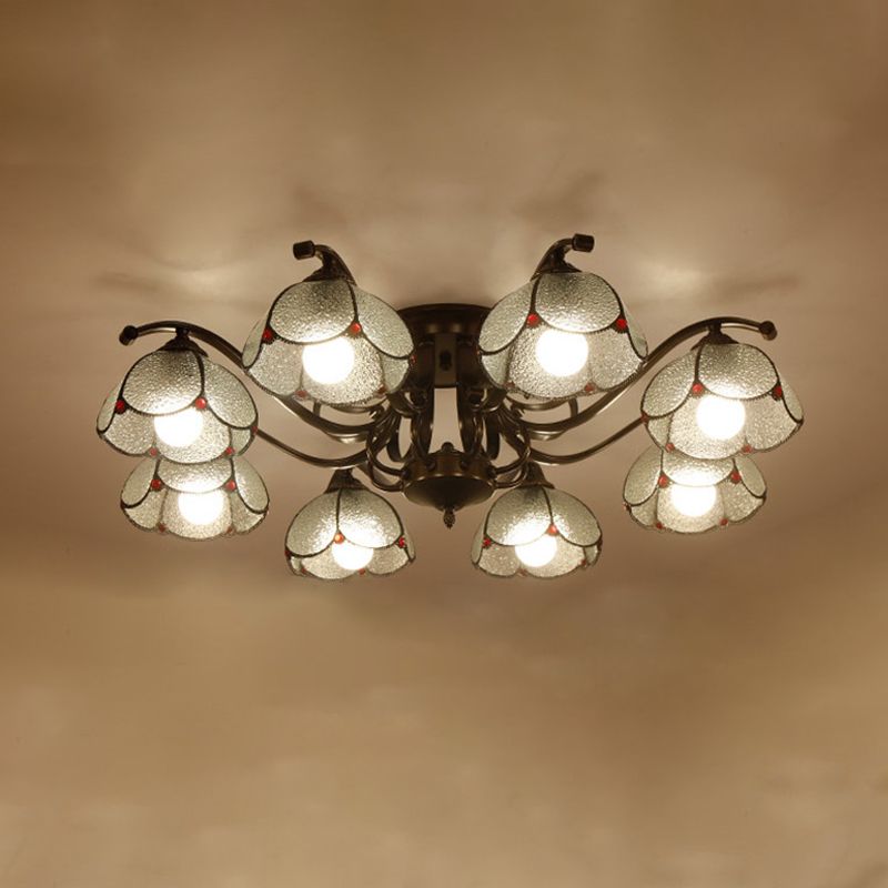 Tiffany Tiffany 3/6/8 3/6/8 Gris / blanc / bleu semi Flush Mount Light