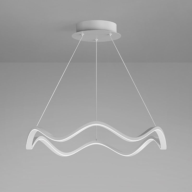 Nordic Twist Ceiling Hanging Light Metal LED Hanging Lamp for Dining Room