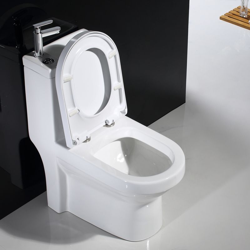 Modern Toilet Bowl Floor Mounted Porcelain All-In-One Flush Toilet