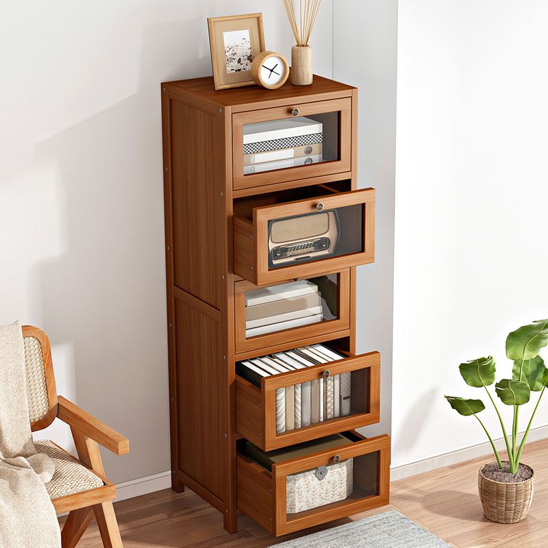 Modern Rectangle Accent Cabinet Glass Scratch Resistant Storage Cabinet