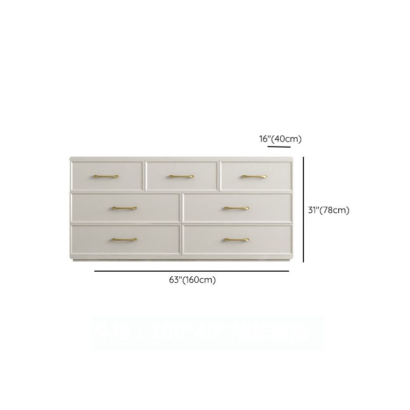 Contemporary Glam Storage Chest Birch Vertical Storage Chest Dresser for Bedroom