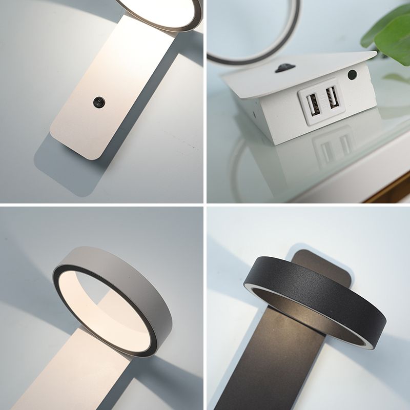 Lampade a 1 luci di minimalismo Light Frepfurs Sconce lampade da parete in ferro per camera da letto