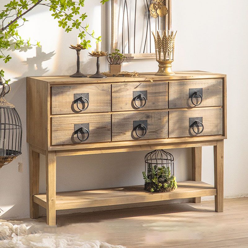 American Traditional Dresser Solid Wood Storage Chest Dresser