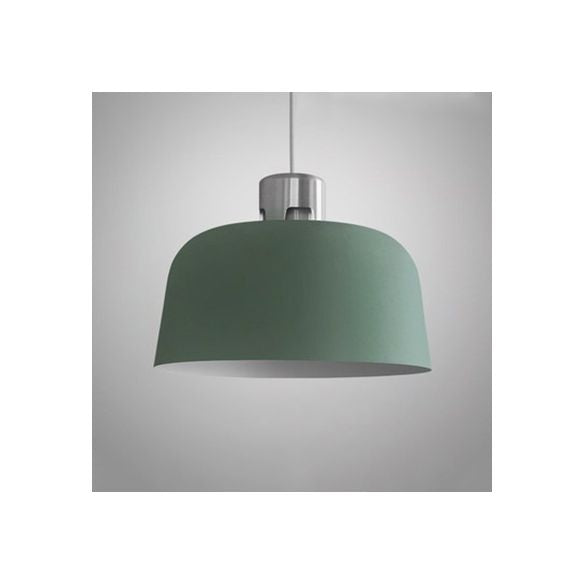 Tombra de cubo de metal Luz colgante de luz individual iluminación colgante nórdica en azul/verde/rosa para restaurante de restaurantes comedor