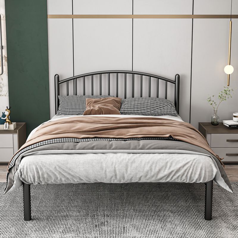 Modern Metal Standard Bed with Metal Legs Bed Frame with Headboard
