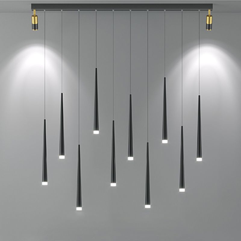 Metaal minimalisme plafondlamp 1-licht LED hanglampverlichtingsarmatuur voor eetkamer