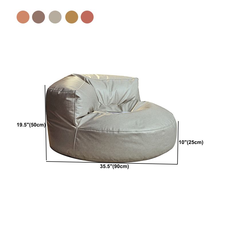 Nordic Bonded Leather Armless Tight Back EPP Filled Aceent Chair