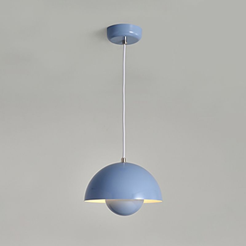 Modern Nordic Geometric Pendant Light Wrought Iron Macaron Hanging Lamp for Interior Spaces