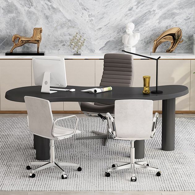 Solid Wood Work Table Home Office Free Form Industrial Writing Desk