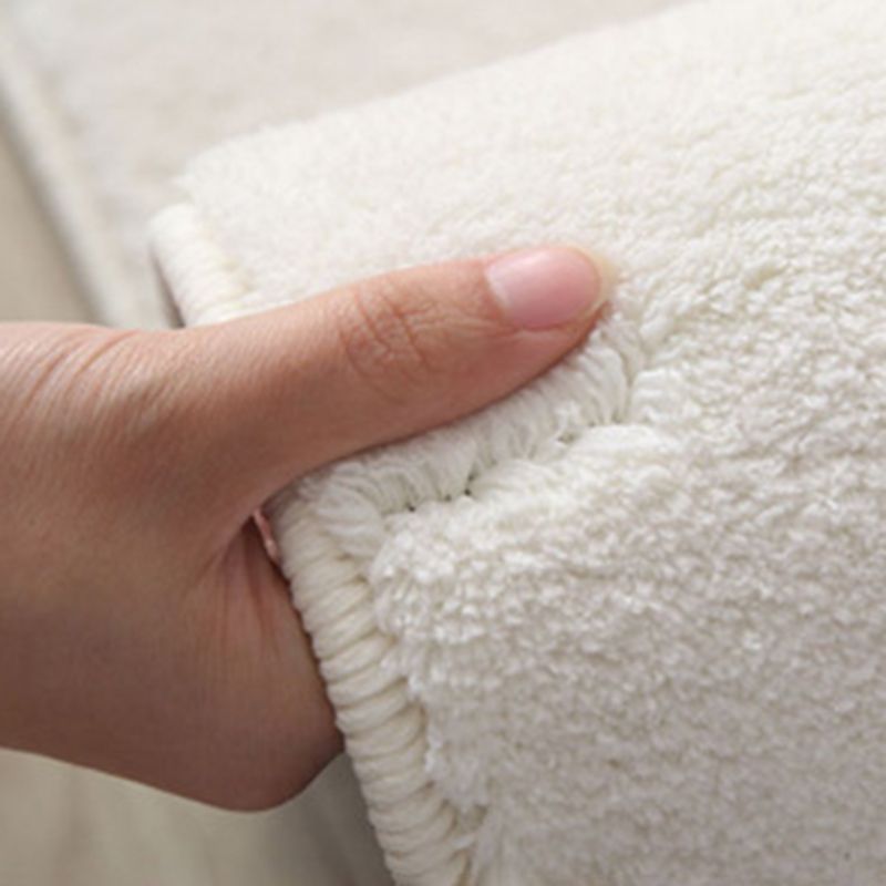 White Casual Rug Polyester Clouds Rug Stain Resistant Rug for Living Room