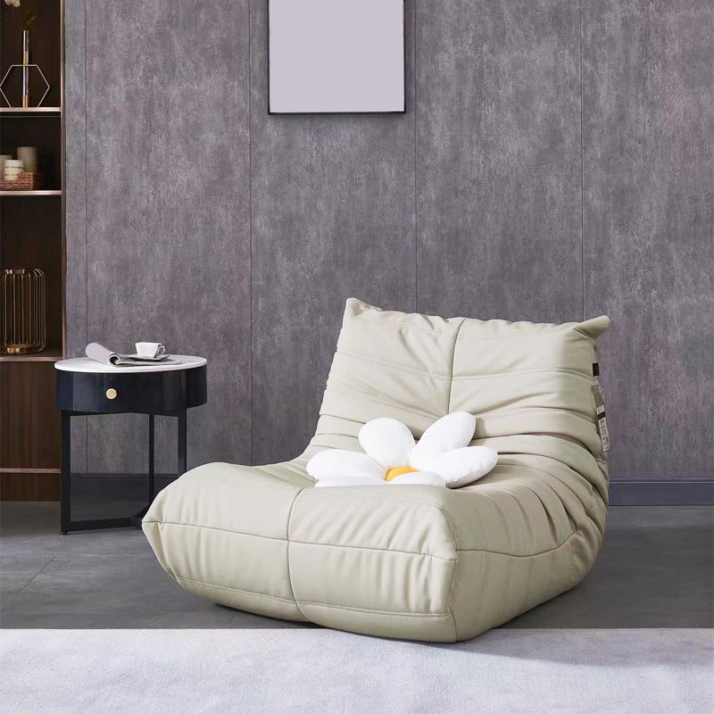 Nordic Caterpillar Lazy Sofa Balcony Designer Net Red Ins Light Luxury Single Leather