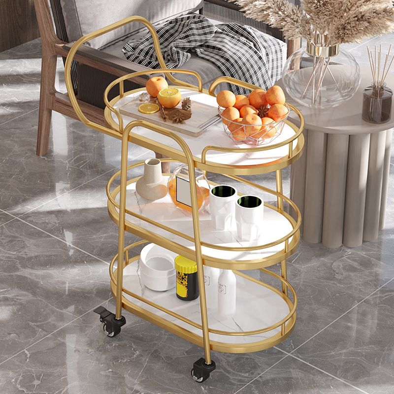 33.46" High Rolling Contemporary Prep Table Stone Prep Table for Restaurant
