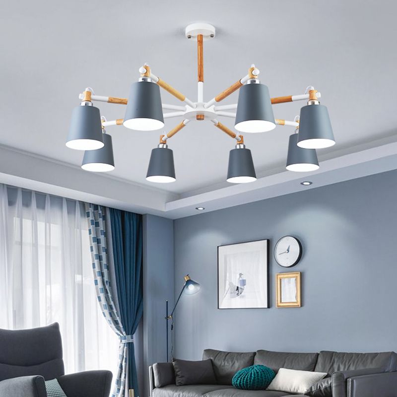 Contemporary Stained Glass Ceiling Pendant Light Sputnik Hanging Pendant Light for Living Room