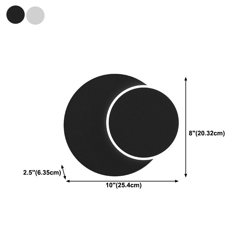 Modern LED Wall Mount Light 1-Light Wall Sconce Light with Acrylic Shade for Bedroom