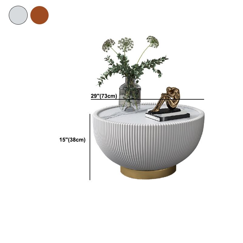 2 Piece Bunching Tables Slate Round Coffee Table for Living Room