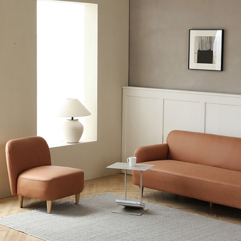 Scandinavian Recessed Arm Standard Tight Back for Living Room