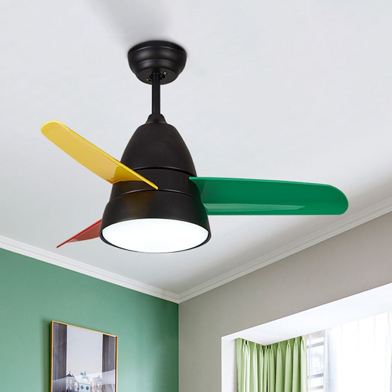 LED LED de 36 "LED PROSSIBLE PRINCIPAGE LAMPE Classic acrylique Conine à montage semi-flush Lumière avec 3 lames