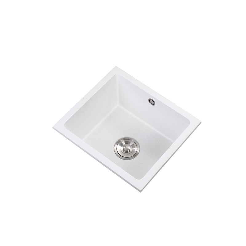 Quartz Kitchen Sink Contemporary Rectangular Shape Kitchen Sink with 1-Bowl