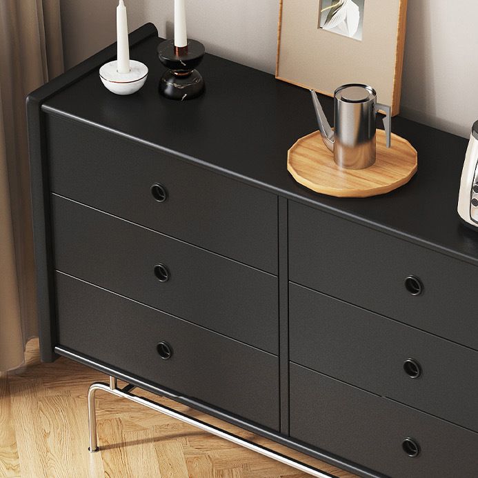 Horizontal Double Dresser Contemporary Dresser with Storage for Home