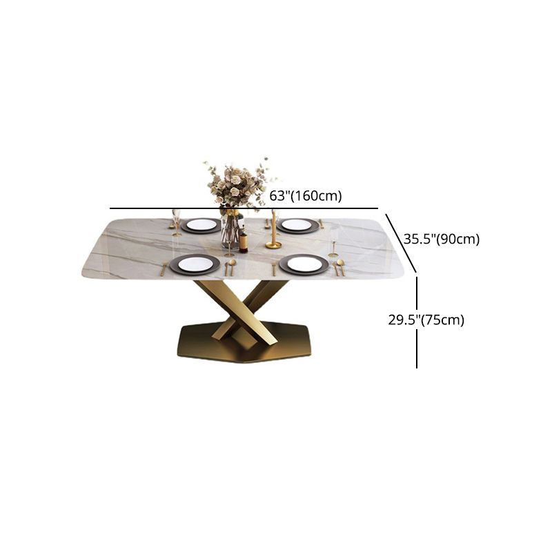 Glam Style Sintered Stone Dining Set 1/2/5/6/7 Pieces Dining Set for Dining Areas