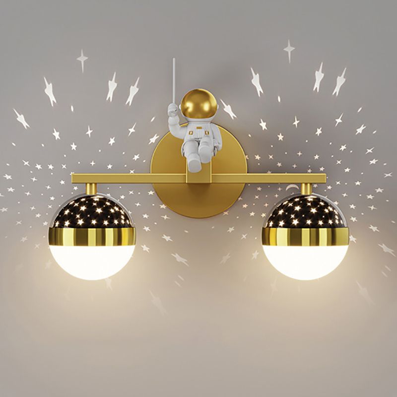 Astronauta Starry Wall Sconce Light Style's Children's Style LED Monted Light