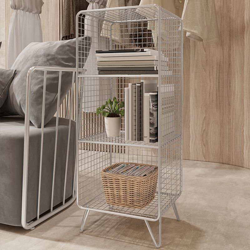 Industrial Antique Finish Shelf Bookcase Metal Etagere Bookshelf