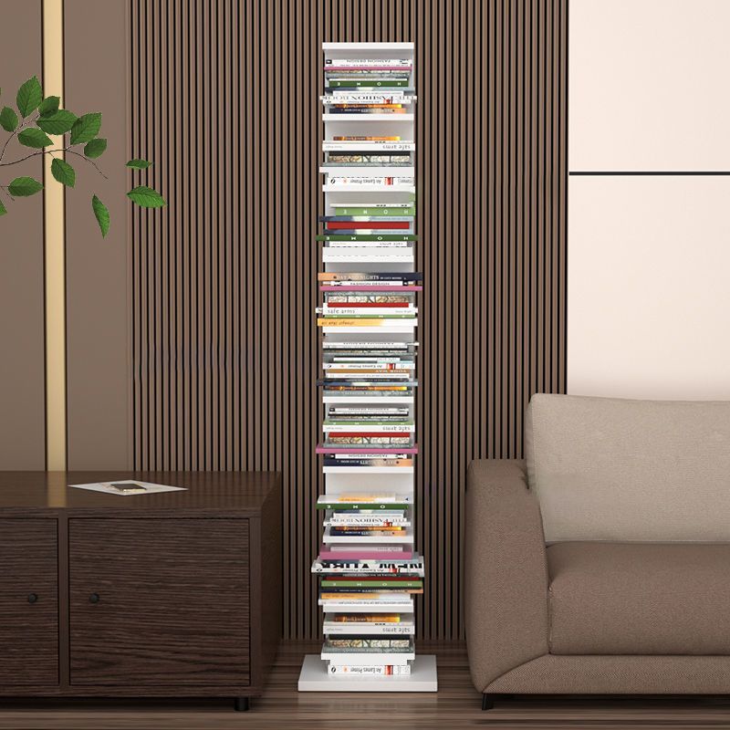 Vertical with Shelves Shelf Bookcase Stackable Engineered Wood Bookcase 13.8" Wide
