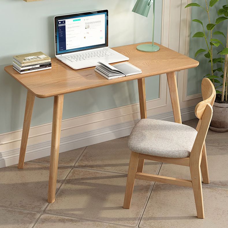 Wooden Desk and Chair Kids Writing Desk 29.52"H Child Desk in Natural