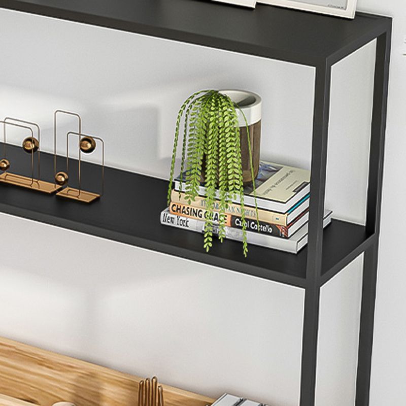 Contemporary Open Etagere Bookshelf with Metal and Shelf for Home