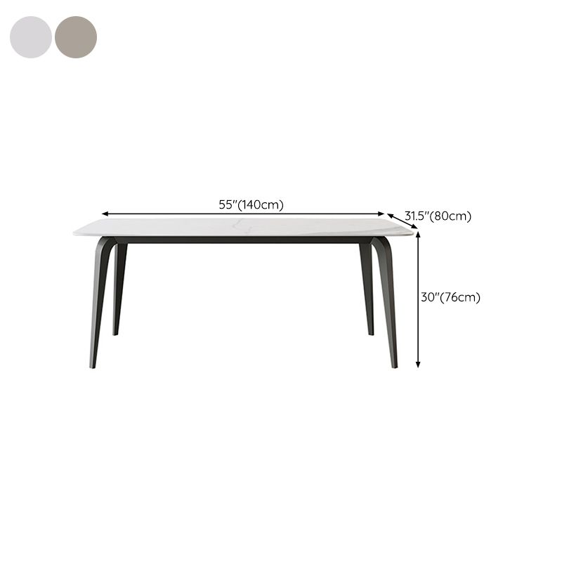 Rectangle Sintered Stone Dining Table Modern Dining Table for Kitchen