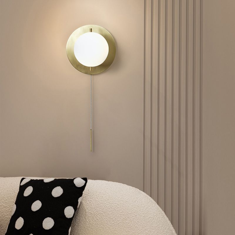 1 Light Unique Shape Wall Light Sconce Modern Metal Wall Light Fixture for Living Room