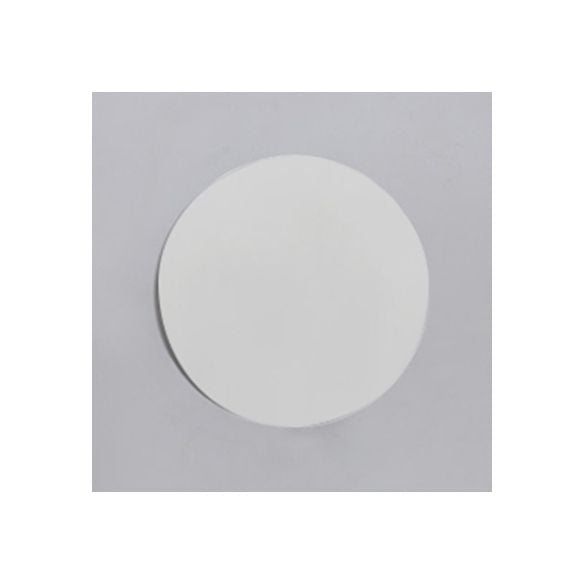 Éclairage d'applications rondes Métallique simpliste 6 "/ 8" LED LED Black / Blanc Black Mur