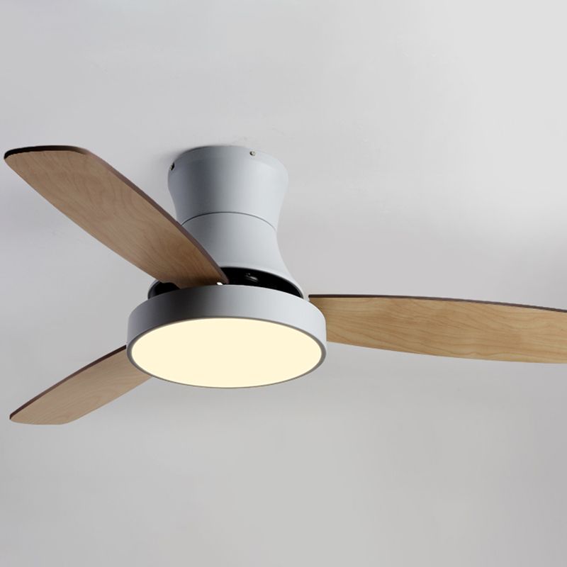 Geometry Ceiling Fan Light Kids Style Metal 1-Light Ceiling Fan Lamp for Living Room