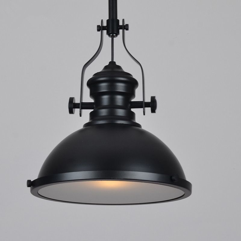 1-Light pivotant joint pendentif commercial éclairage de plafond en métal industriel pour le salon