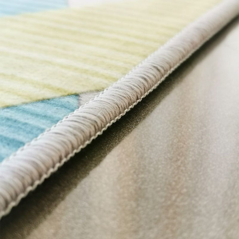 Minimalist Area Rug Marble Pattern Carpet Polyester Stain Resistant Area Rug for Living Room