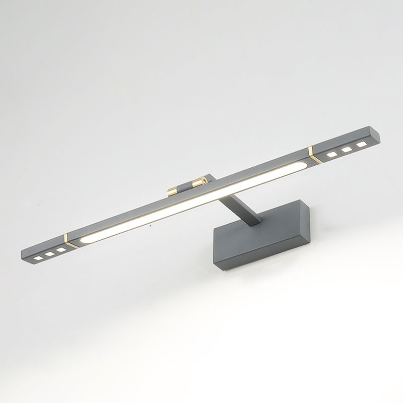 Lampade per vanità a parete a LED illuminazione anteriore a specchio contemporaneo con ombra acrilica