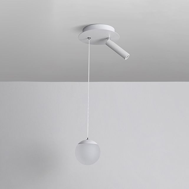 Éclairage nordique de petit pendentif blanc