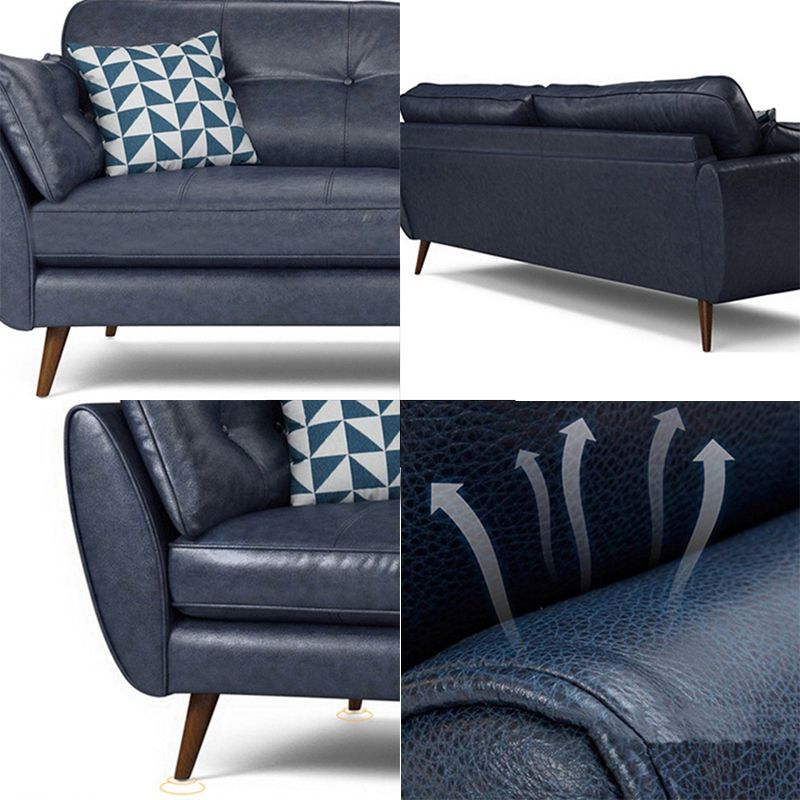 Glam Tufted Split-Back Standard Living Room Pillow Top Arm Sofa