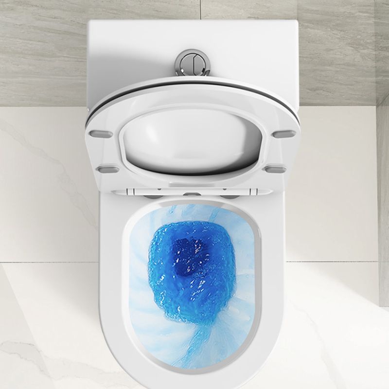 Contemporary Floor Mounted Toilet White Seat Included Urine Toilet for Bathroom