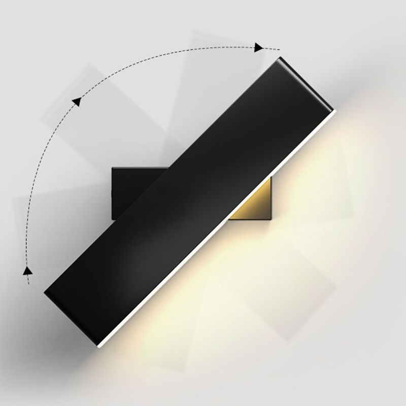 Luz de lectura rectangular de la pared acrílica de metal LED para la luz de la pared de lectura rectangular para la cama