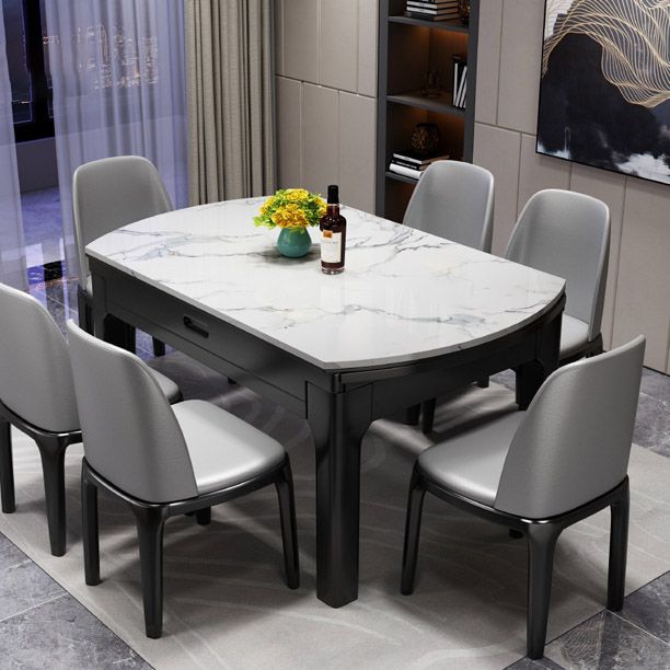 4 Legs Contemporary Dining Room Table Solid Wood Dining Site Table