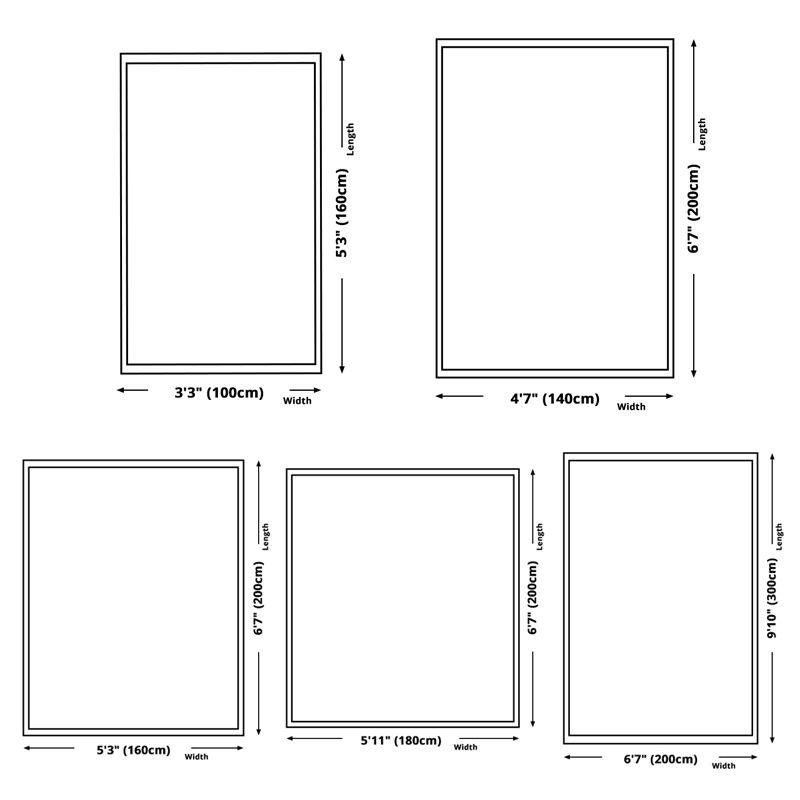 Nostalgia Ethnic Style Carpet Polyester Area Rug Stain Resistant Indoor Carpet for Living Room