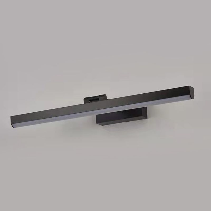 Modern Style Strip Shape Wall Lighting Metal 1 Light Sconce Light for Shower Room