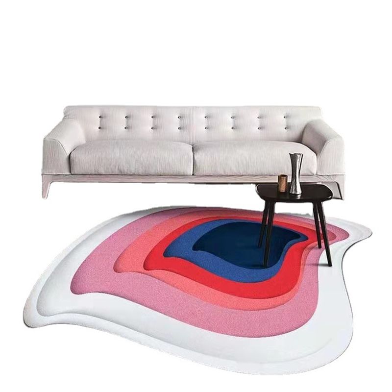 Trendy Novelty Shape Rug Creative Polyester Rug Washable Area Carpet for Home Decoration
