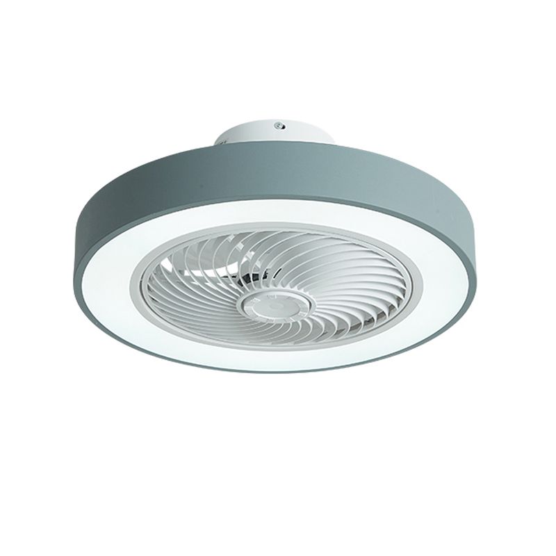 Makkaron -trommelförmige Lüfterbeleuchtung Acryl Kinder Schlafzimmer LED SEMI BUSH MOUNT LAMPE